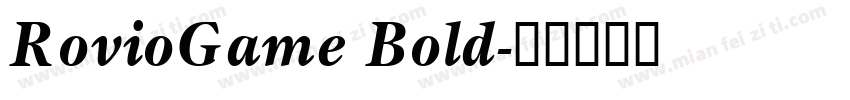 RovioGame Bold字体转换
